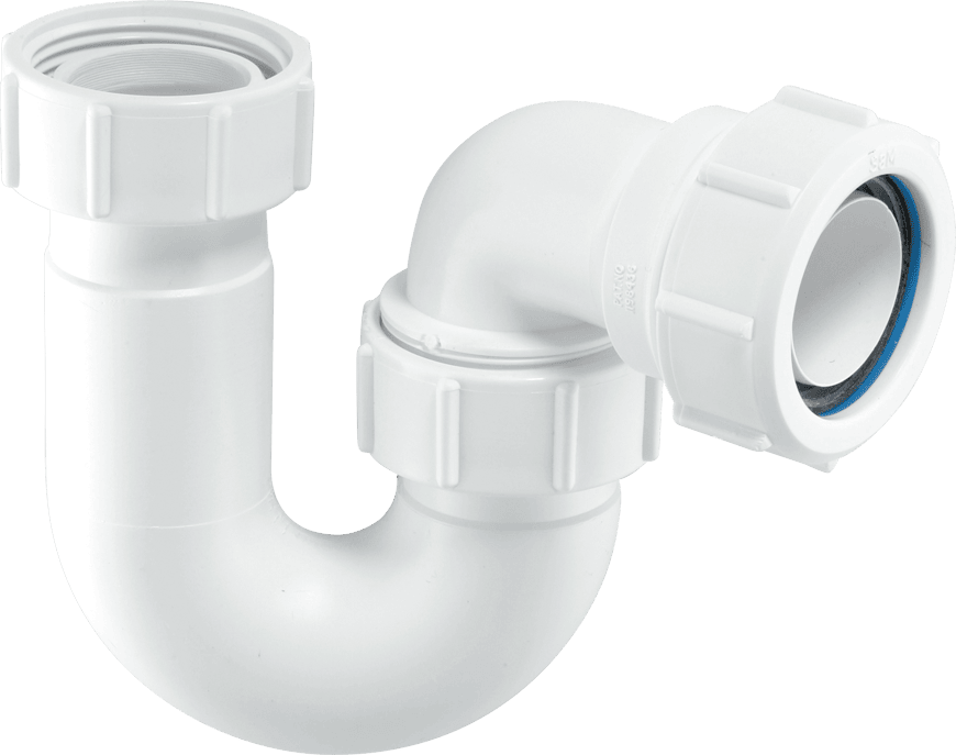 Mcalpine Bt4 50Mm Water Seal Tubular Swivel P-Trap, 1¼-Inch Multifit Outlet - Image 2