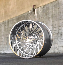 4x New 26x16 Fittipaldi Forged Ftf510 Polished Wheels 8x180 Chevy Gmc 2500