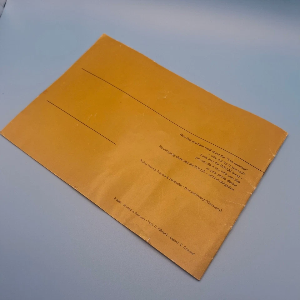 Rollei 2 1/4 x 2 1/4" Its Assets - and Yours - Brochure. (refB) - Image 4 of 4