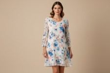 Origami Floral Mini Hi-Lo Dress Size Small