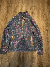 Chubbies Fleece Pullover Jacket Adult Large 1/4 Zip Pullover 