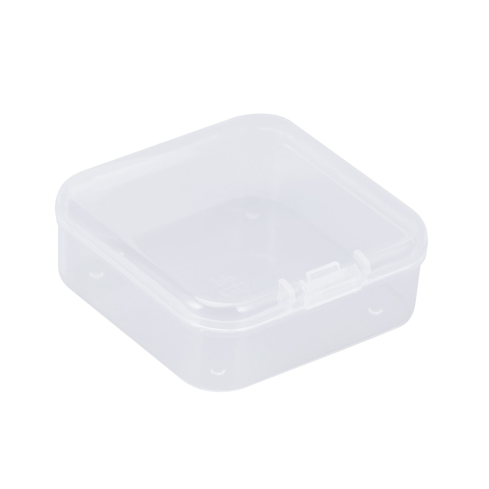 12 Pc Transparent Plastic Box Jewelry Storage Containers Case