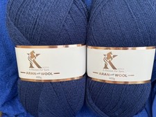 2 x 400g Knitco Aran With Wool In Blue