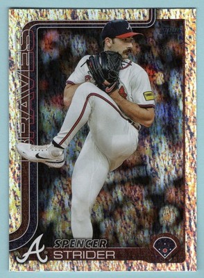 2025 TOPPS SERIES 2 SANDGLITTER CARD - 579 Spencer STRIDER (ATLANTA BRAVES)