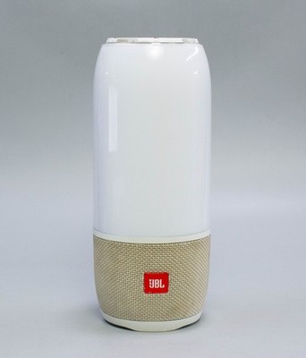 (MA5) JBL Pulse 3 White Portable Bluetooth Speaker System, With Charger.