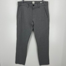 Gap Slim Fit Chino Pants Men's Size 32x32 Heather Gray Knit Stretch Pockets