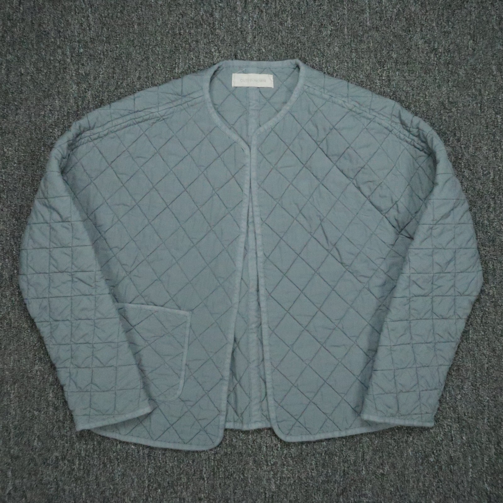 Outerknown Jacket Mens Extra Small Gray Blue Open… - image 1