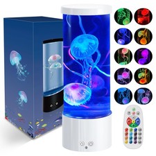 Jellyfish Lamp Jelly Fish Lights Lamp with 17 Colours & 4 Modes Aquarium Night