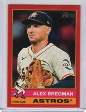 2025 Topps Heritage #391 Alex Bregman Red Border