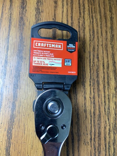 NEW CRAFTSMAN Tools 3/8” Inch Drive RATCHET 72 TOOTH Polished Chrome CMMT8672 - Picture 6 of 8