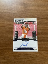 Troy Franklin 2024 Panini Contenders Rookie Variation Ticket Auto Denver Broncos