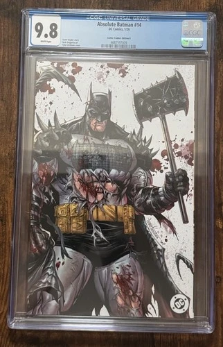 Absolute Batman #14 CGC 9.8 Graded Tyler Kirkham Virgin Battle Damage Edition B