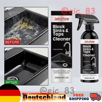 Hard Water Stain Remover 120ML Sink Descaling Spray Black Faucet Hard Water