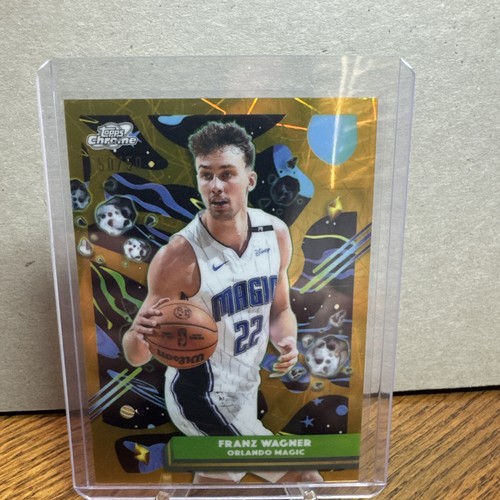 2025 Topps Cosmic Chrome Basketball Gold Interstellar Refractor Franz Wagner #42