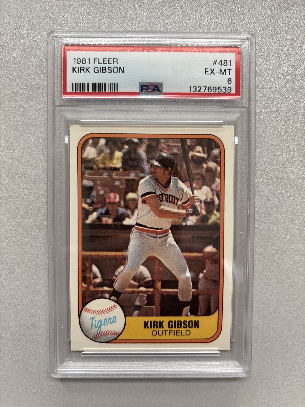 1981 Fleer - Kirk Gibson #481 (RC)