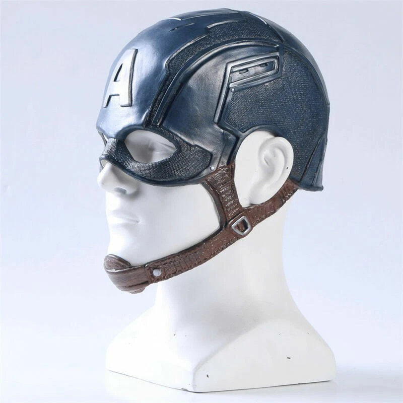 Halloween Helmet Props Captain America Mask Cosplay Avengers Infinity War Steven - Image 3 of 4