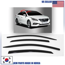2S SMOKED DOOR WINDOW VENT VISOR DEFLECTOR fits for HYUNDAI SONATA 2015-2019