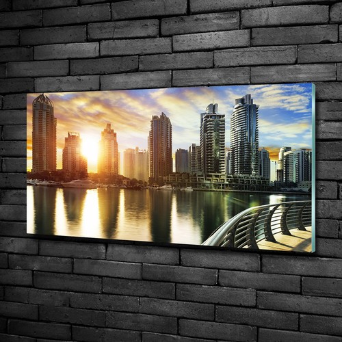 Tableau Sur Verre Trempé Tulup – Sydney De Nuit, 100x50 Cm, Noir Et Blanc, Neuf