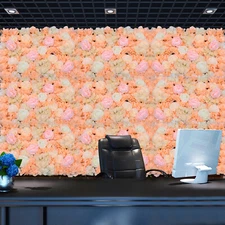 6 Artificial Flower Wall Panel Floral Backdrop Wedding Decorative Wall Panel