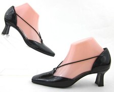 Stuart Weitzman D'Orsay Pumps Black Patent Leather Sz 6