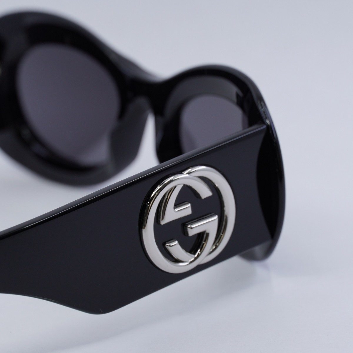 Gucci GG1696S 001 BRAND NEW Sunglasses Black Grey Women Oval Gucci NEW Gucci GG1696S 003 Violet Women Oval Sunglasses GG  main image 2
