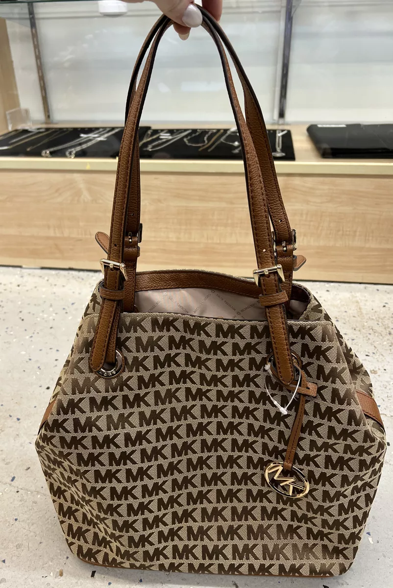 Michael Kors Carolina Large Graphic Logo Jacquard Tote Bag