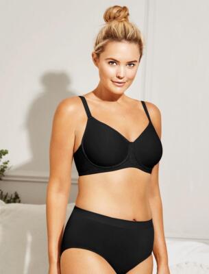 Wacoal 855298 Final Touch Molded Underwire Bra Sz 38C Black Mrsp $56