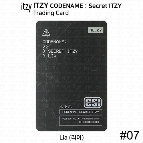 ITZY CSI Code Name Secret ITZY Trading Card Photocard Yeji Lia Ryujin Chaeryeong - Picture 32 of 108
