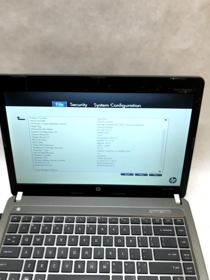 HP ProBook 4430S 14" Laptop Intel i5-2450M 2.5GHz 4GB RAM NO HDD NO OS AS IS -DW - Image 2 of 4