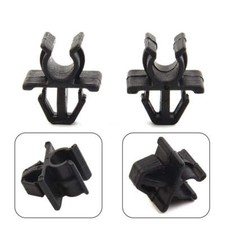 2pcs Hood Prop Rod Clip Holder for Nissan - Durable Plastic Black