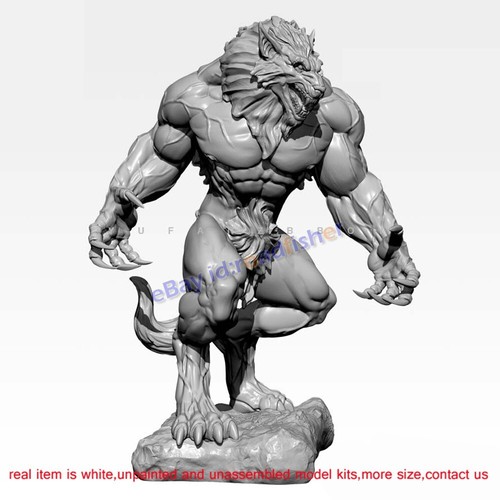 Werewolf Standing 1/6 Unpainted Model Kit Unassembled 3D Printing 32cmH GK - Picture 5 of 8