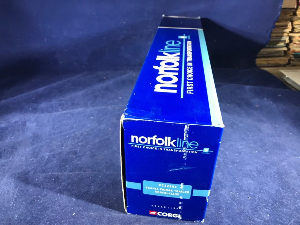 K-66 CORGI 1:50 SCALE DIE CAST TRUCK - CC12204 SCANIA FRIDGE TRAILER - NORFOLK - Image 2 of 4