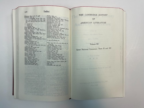 The Cambridge History of American Literature 3 Volumes in One 1917 HC Ex-Lib - Picture 14 of 21