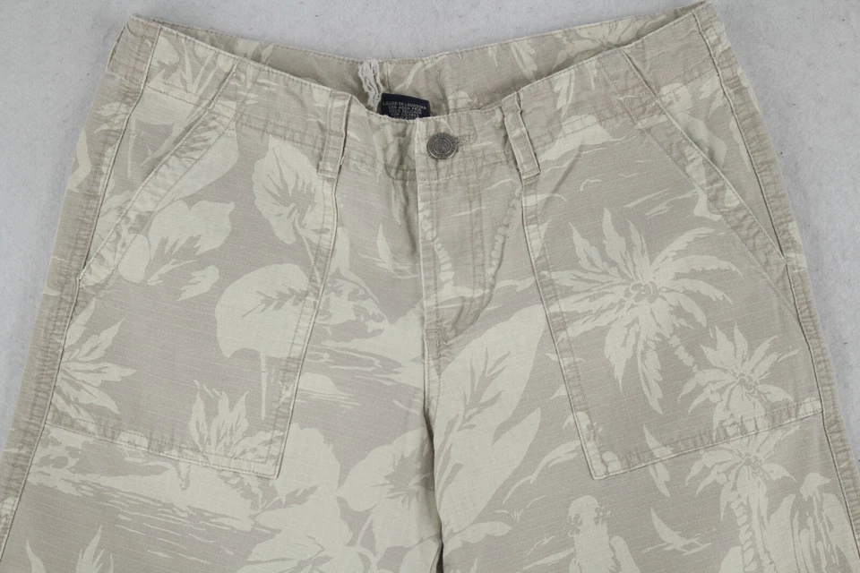 Pantalones De Colección Periscope Ropa Deportiva Capri Patrón Isla Recortada Rip Stop Talla 9 Foto 3 de 4