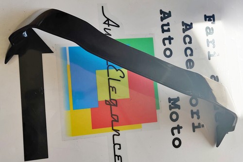 RENAULT CLIO 4 2012-2019 SPOILER POSTERIORE TETTO LOOK SPORTIVO RS NERO LUCIDO - Imagen 8 de 12
