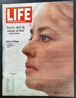 LIFE 1967 FRANCE JEANNE MOREAU DISCUSSES ACTING AND LOVE-CHINA IN CHAOS-BERNINI