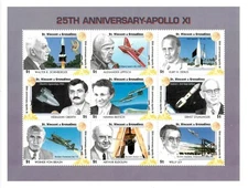 St. Vincent 1994 SC# 2081 Apollo Anniversary, Space - Sheet of 9 Stamps - MNH