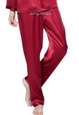 DELIVER 5 DAYS Womens Satin Pajama Pants Silk Lounge Pants Satin Pajama Bottoms