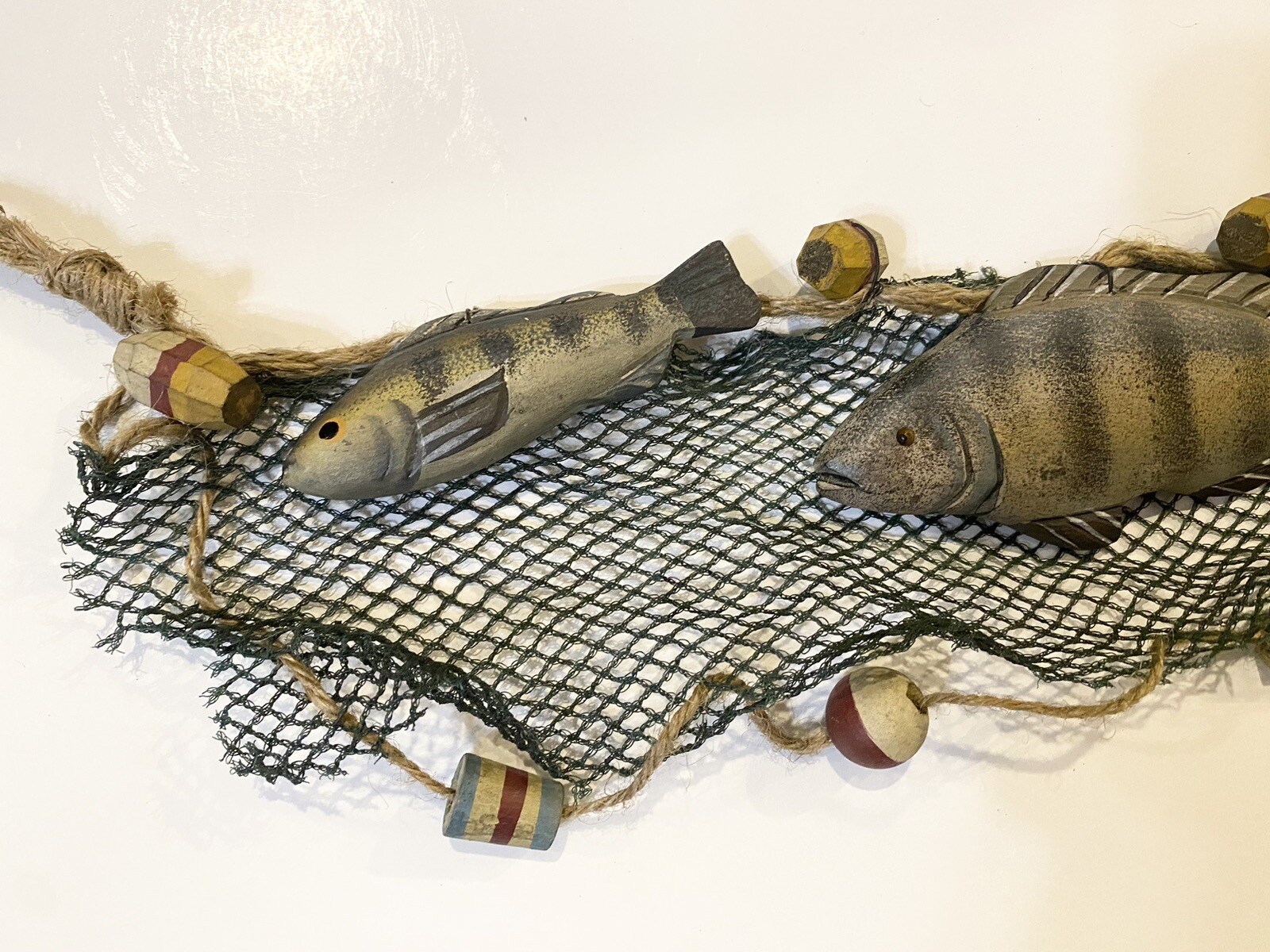 24” Fishing Net Garland Swag Lake House Fish Decor New (Qty. 2 Items In