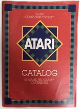 Original Vintage 1982 ATARI 2600 49 Video GAME PROGRAM CARTRIDGE CATALOG