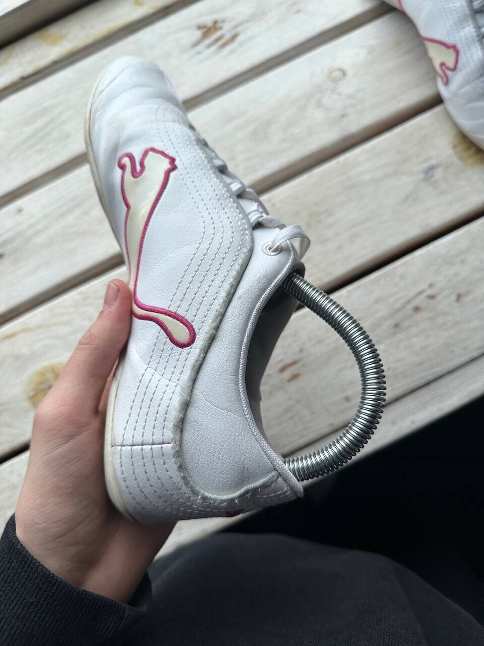 🚨Puma RARE Racing White Pink Sneakers Women's Vintage ARHIVE image 7