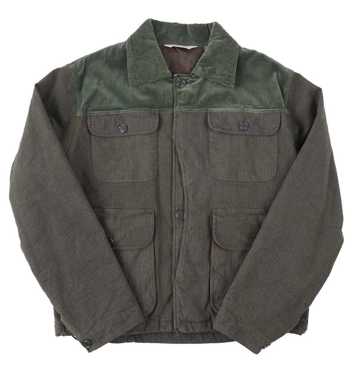 Aspesi F/W 24-25 Boxy Fit Military Green Corduroy Cotton