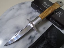 Elitedge Fancy Swing Guard Lockback Pocket Knife Folder Maple Wood 440C 10-001LW