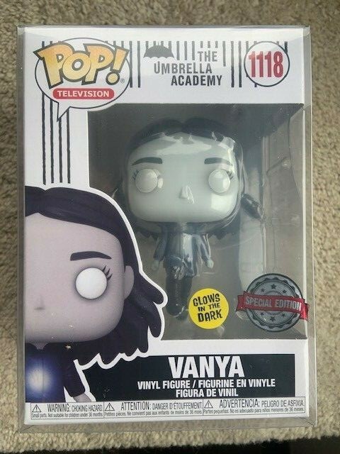 Vanya Hargreeves Flying Levitating GLOW GITD 1118 Funko Pop Vinyl New in Box