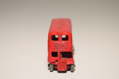 A35 1:64 MATCHBOX LESNEY AEC LONDON AUTOBÚS DE DOS PISOS ROJO EXCELENTE ESTADO - Imagen 3 de 7