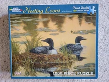 White Mountain Puzzle "Nesting Loons" 2012 - Complete