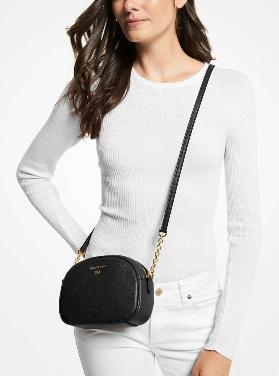 Buy Michael Kors Jet Set Small Pebbled Leather Double-Zip Camera