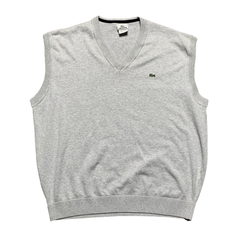 NWOT Lacoste Mens Gray Sleeveless V 