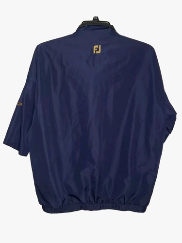 Mens FootJoys DryJoys Short Sleeve 1/4 Zip Windbreaker Weather Pullover Size M - Picture 6 of 7