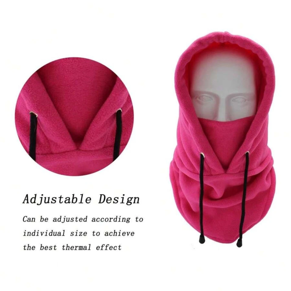 Máscara térmica de invierno polar a prueba de viento pasamontañas esquí máscara facial completa para hombres mujeres Foto 4 de 4